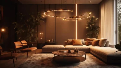 طراحی داخلی با تمرکز بر نورپردازی