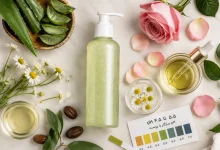 scientific comparison plant-based industrial cleansers regarding maintenance skin pH balance.